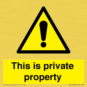 WA10998: This is private property