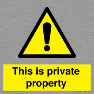 WA10998: This is private property