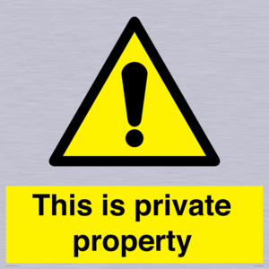 WA10998: This is private property