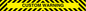 WA16378: Custom Height Restriction Warning with black and yellow chevrons