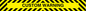 WA16378: Custom Height Restriction Warning with black and yellow chevrons