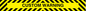WA16378: Custom Height Restriction Warning with black and yellow chevrons