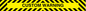WA16378: Custom Height Restriction Warning with black and yellow chevrons