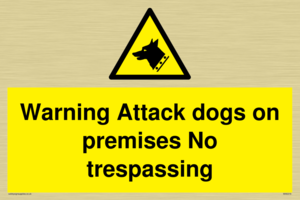 WA5319: Warning Attack dogs