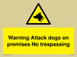 WA5319: Warning Attack dogs