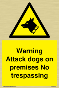 WA5319: Warning Attack dogs