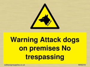 WA5319: Warning Attack dogs