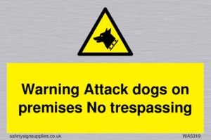 WA5319: Warning Attack dogs
