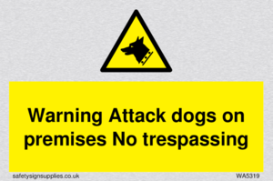 WA5319: Warning Attack dogs