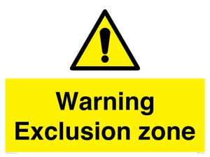 WA5514: Warning Exclusion zone