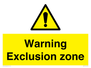 WA5514: Warning Exclusion zone