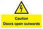 WA5670: Caution Doors open outwards