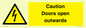 WA5670: Caution Doors open outwards