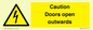 WA5670: Caution Doors open outwards