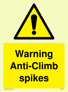 WA5784: Warning Anti-Climb spikes