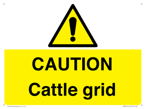 WA6301: CAUTION Cattle grid