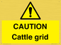 WA6301: CAUTION Cattle grid