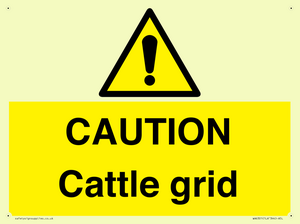 WA6301: CAUTION Cattle grid