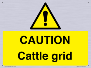 WA6301: CAUTION Cattle grid