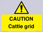 WA6301: CAUTION Cattle grid