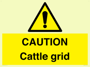 WA6301: CAUTION Cattle grid