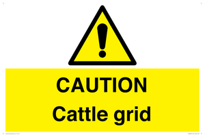 WA6301: CAUTION Cattle grid