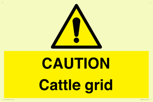 WA6301: CAUTION Cattle grid