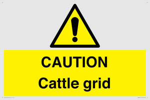 WA6301: CAUTION Cattle grid