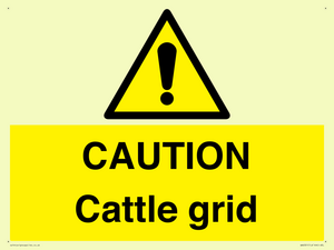 WA6301: CAUTION Cattle grid