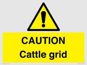 WA6301: CAUTION Cattle grid