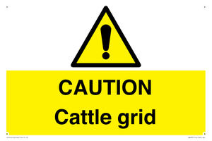WA6301: CAUTION Cattle grid