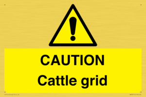 WA6301: CAUTION Cattle grid