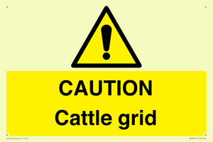 WA6301: CAUTION Cattle grid