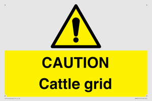 WA6301: CAUTION Cattle grid