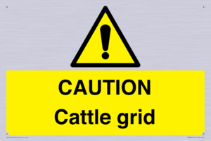 WA6301: CAUTION Cattle grid