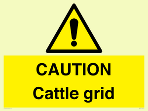 WA6301: CAUTION Cattle grid