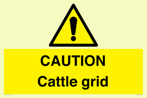 WA6301: CAUTION Cattle grid