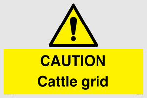 WA6301: CAUTION Cattle grid