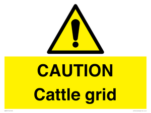 WA6301: CAUTION Cattle grid