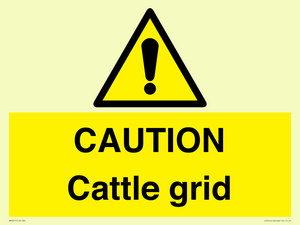 WA6301: CAUTION Cattle grid