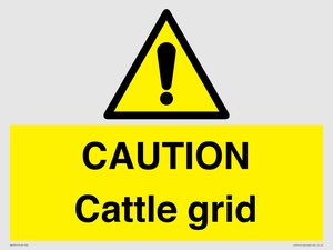 WA6301: CAUTION Cattle grid