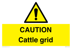 WA6301: CAUTION Cattle grid