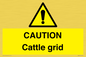 WA6301: CAUTION Cattle grid