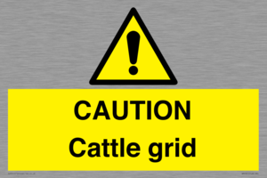 WA6301: CAUTION Cattle grid