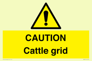 WA6301: CAUTION Cattle grid