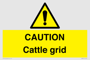 WA6301: CAUTION Cattle grid