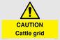 WA6301: CAUTION Cattle grid