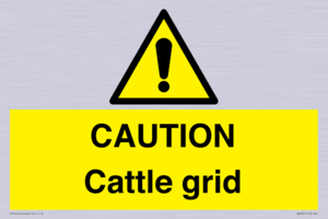 WA6301: CAUTION Cattle grid