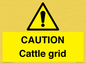 WA6301: CAUTION Cattle grid