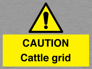 WA6301: CAUTION Cattle grid